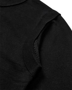 CMVERAN - PULLOVER MIT LOGO-DETAIL IN SCHWARZ