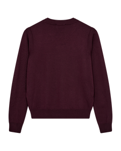 CMVERAN – PULLOVER MIT GESTICKTEM LOGO IN ROT