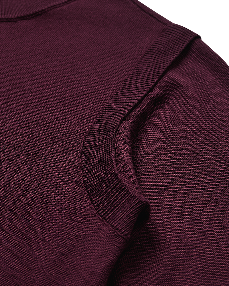 CMVERAN – PULLOVER MIT GESTICKTEM LOGO IN ROT