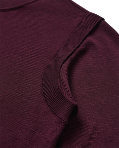 CMVERAN – PULLOVER MIT GESTICKTEM LOGO IN ROT