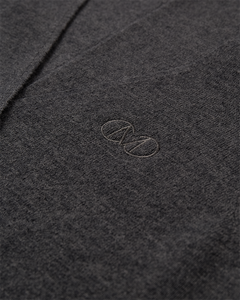 CMZINA - WESTE MIT LOGO-DETAIL IN GRAU