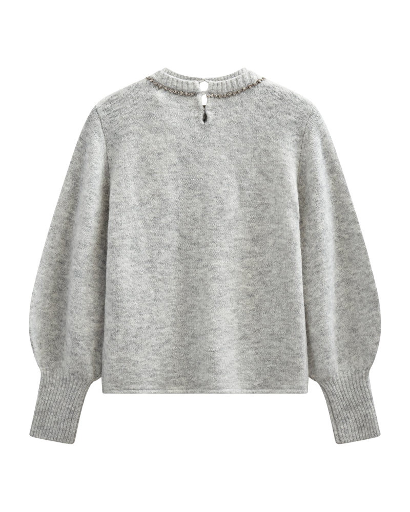 CMIBRA – GESTRICKTER PULLOVER IN GRAU
