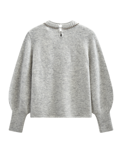 CMIBRA – GESTRICKTER PULLOVER IN GRAU