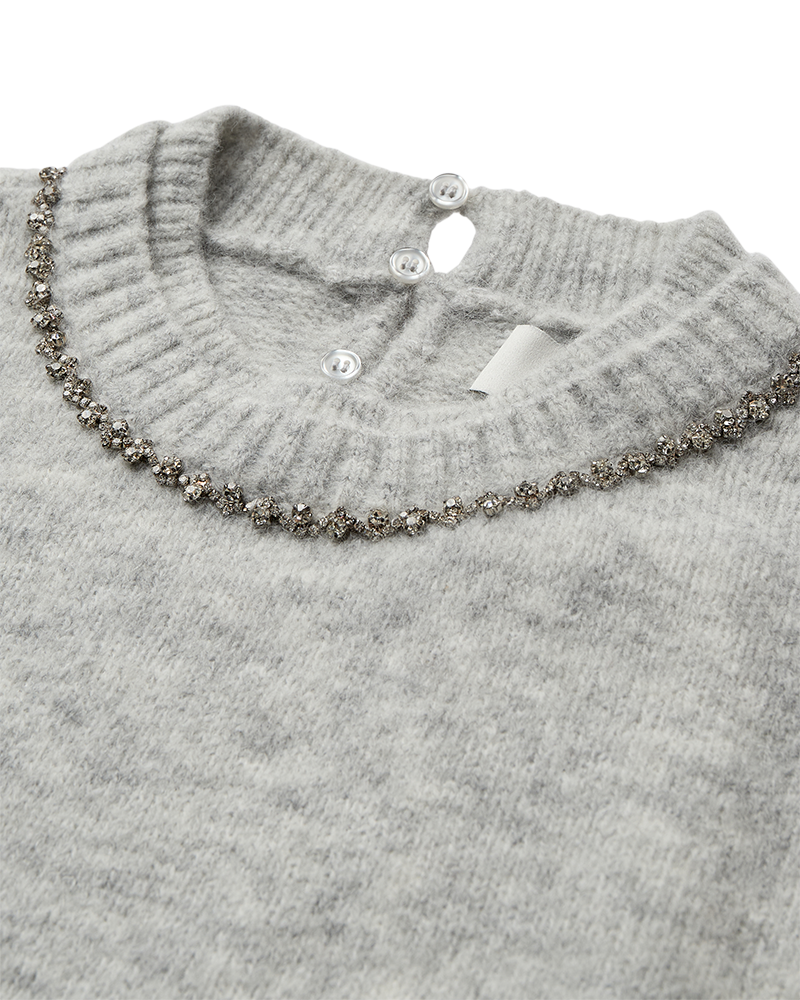 CMIBRA – GESTRICKTER PULLOVER IN GRAU