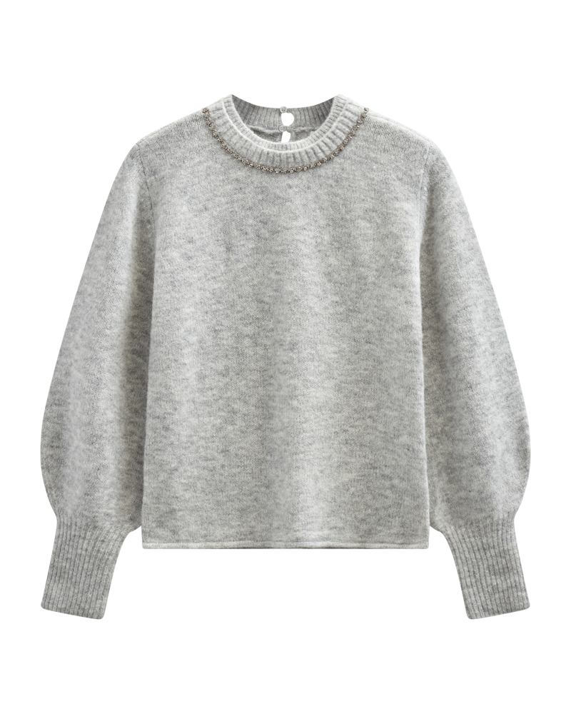CMIBRA – GESTRICKTER PULLOVER IN GRAU
