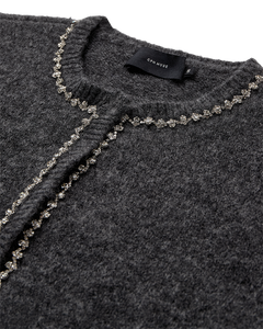 CMIBRA – CARDIGAN MIT STRASSSTEINEN IN GRAU