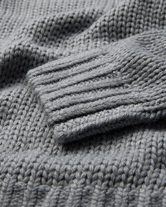 CMYASMIN – GROB GESTRICKT PULLOVER IN GRAU