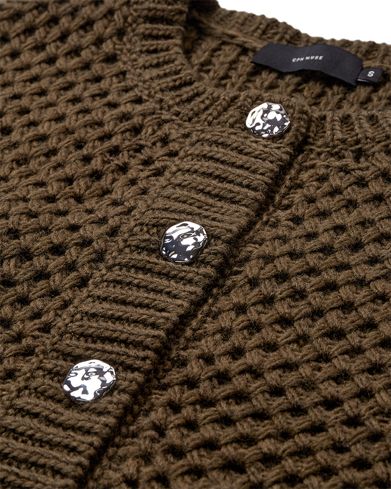 CMCOLETTE - STRICK CARDIGAN IN GRÜN