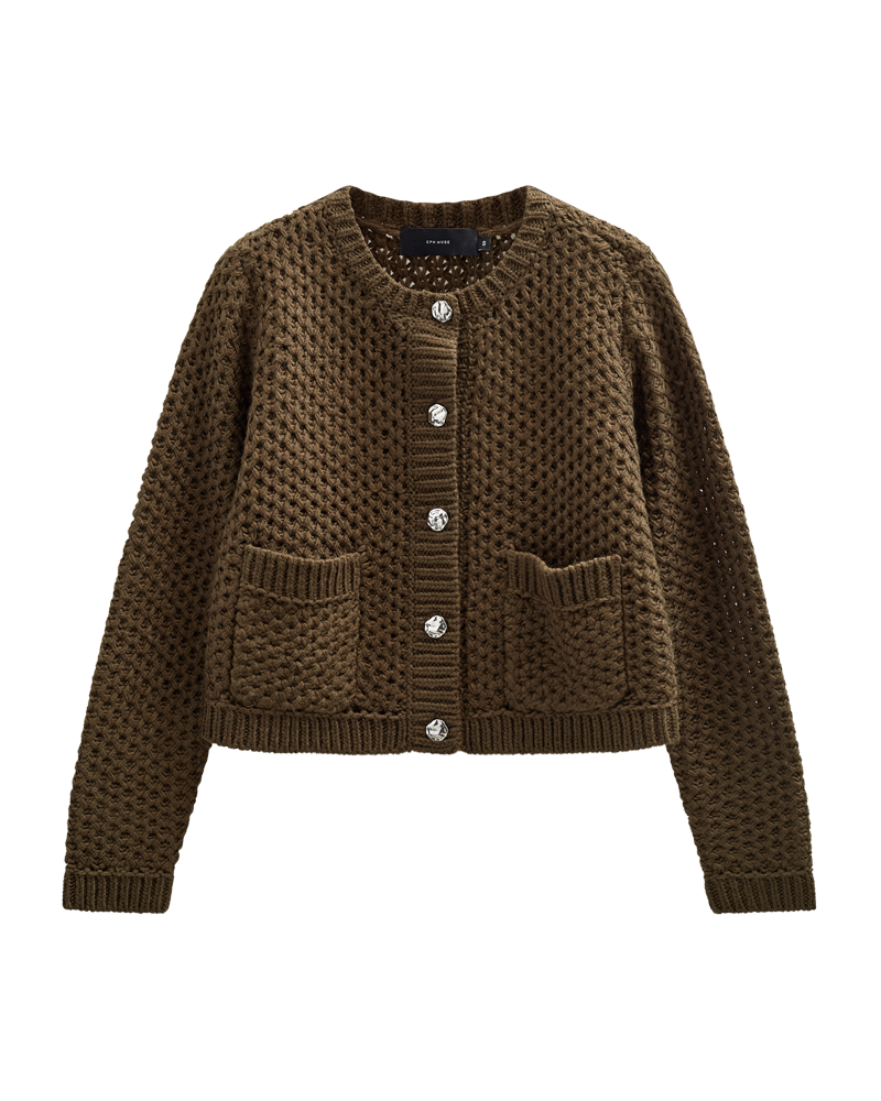 CMCOLETTE - STRICK CARDIGAN IN GRÜN