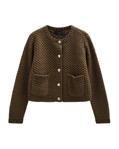 CMCOLETTE - STRICK CARDIGAN IN GRÜN
