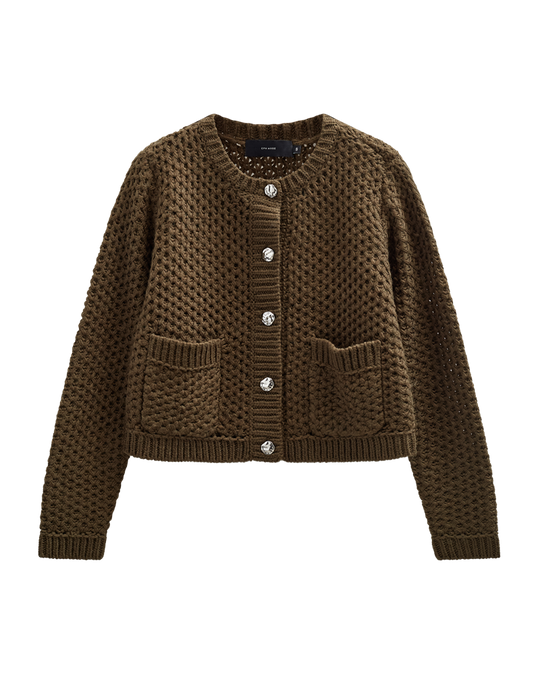 CMCOLETTE - STRICK CARDIGAN IN GRÜN