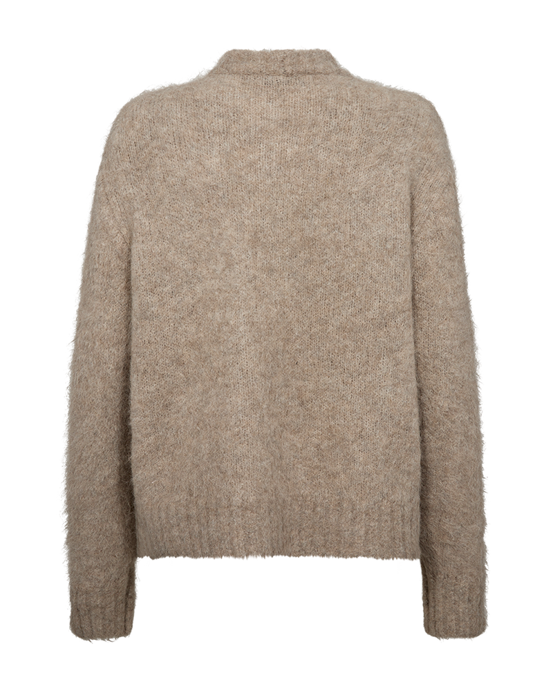 CMKATE – GESTRICKT PULLOVER MIT LOGO-DETAIL IN BEIGE