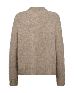 CMKATE – GESTRICKT PULLOVER MIT LOGO-DETAIL IN BEIGE
