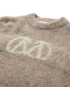 CMKATE – GESTRICKT PULLOVER MIT LOGO-DETAIL IN BEIGE