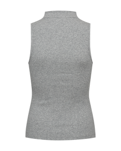CMSIV – TOP MIT GESTICKTEM LOGO-DETAIL IN GRAU