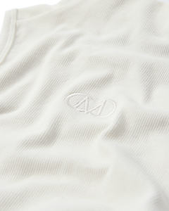 CMSIV - TOP MIT GESTICKTEM LOGO IN WOLLWEISS