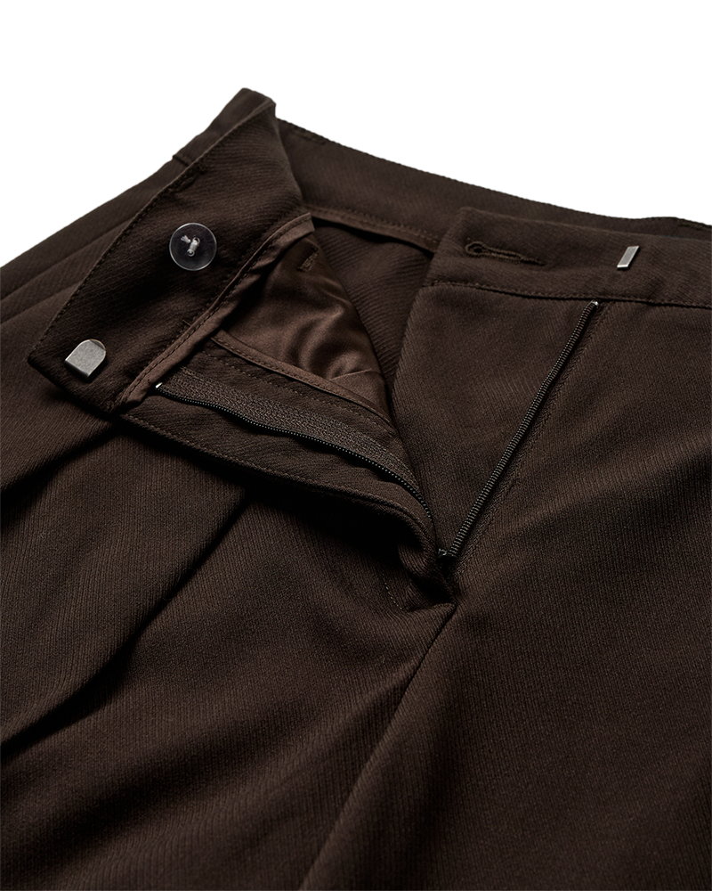 CMTAILOR – HOCHTAILLIERTE HOSEN IN BRAUN