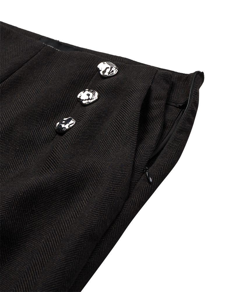 CMTAILOR – HOCHTAILLIERTE HOSE IN SCHWARZ