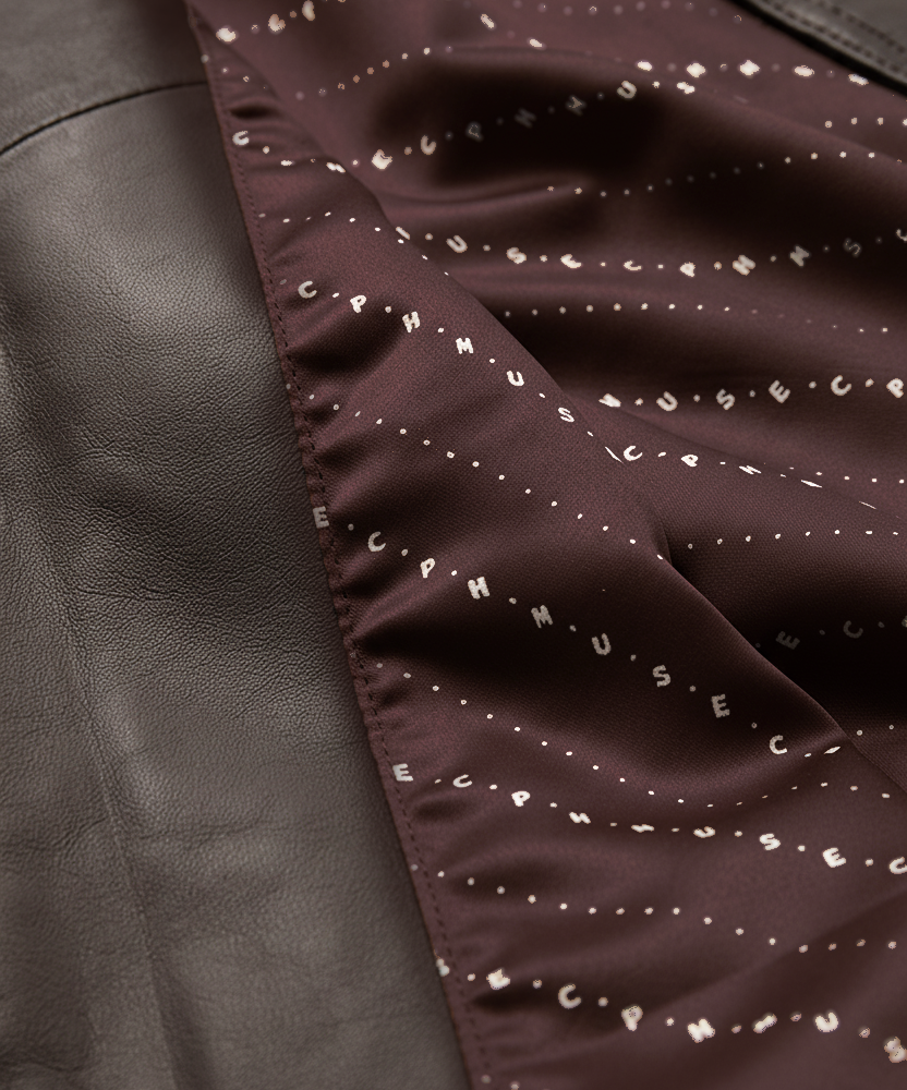 CMROYAL – ÜBERGRÖSSE LEDERJACKE IN BRAUN