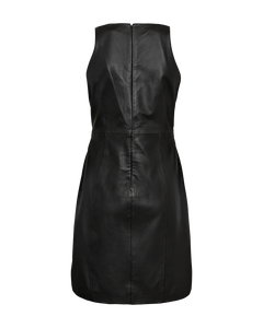 CMBARON - LEDERKLEID IN SCHWARZ