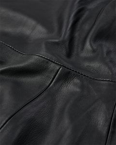 CMBARON - LEDERKLEID IN SCHWARZ
