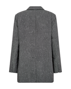 CMTRINA – BLAZER MIT HERINGSBARTMUSTER UND NADELSTREIFEN IN GRAU