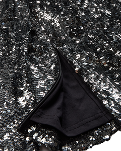 CMSEQUINCE - BLUSE MIT PAILLETTEN IN GRAU