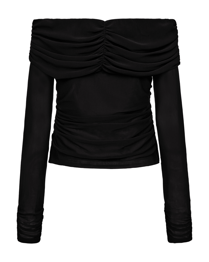 CMMEJSE - OFF-SHOULDER BLUSE IN SCHWARZ