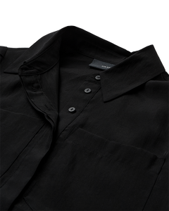 CMMOLLY - SHIRT MIT SPITZENBESATZ IN SCHWARZ