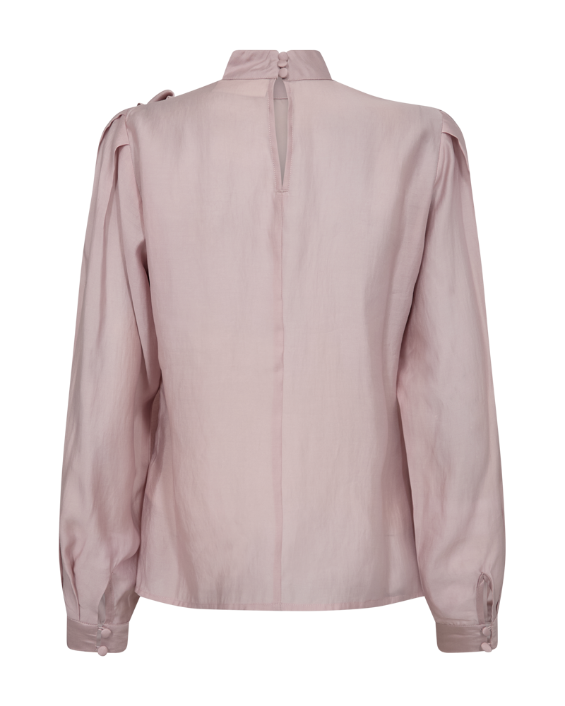 CMMOLLY - BLUSE MIT RÜSCHEN IN VIOLETT