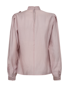 CMMOLLY - BLUSE MIT RÜSCHEN IN VIOLETT