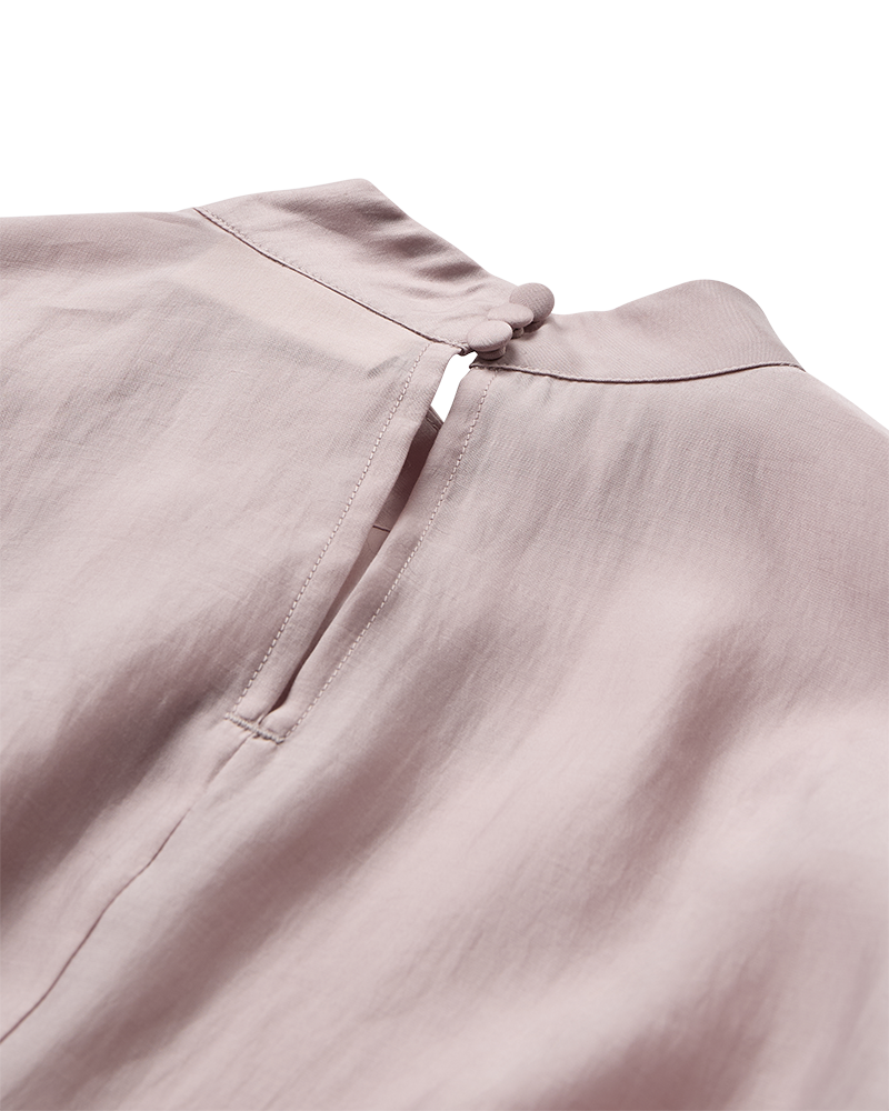 CMMOLLY - BLUSE MIT RÜSCHEN IN VIOLETT