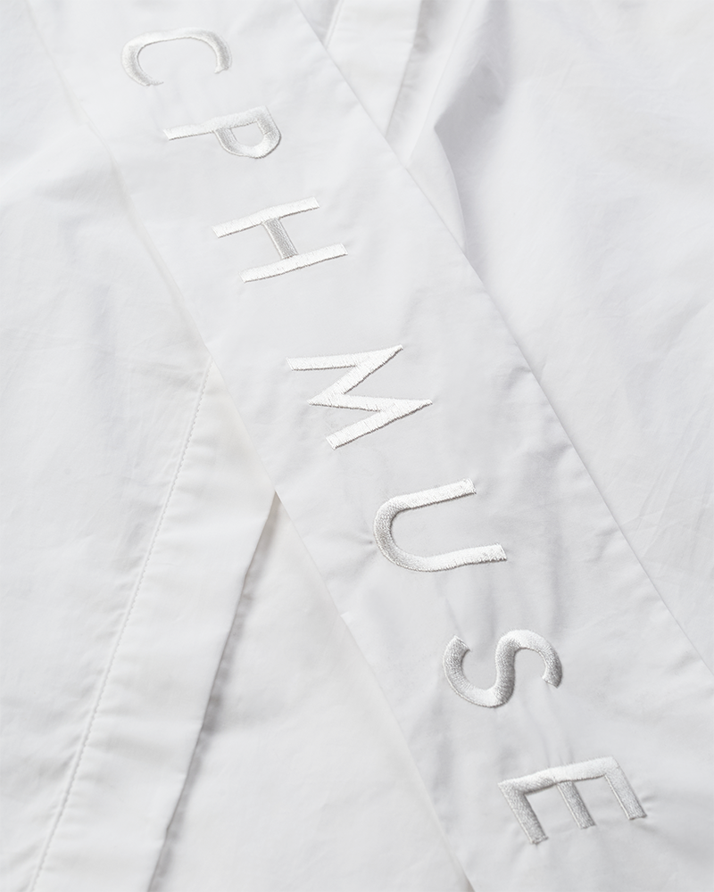 CMPOPLIN – HEMD MIT SCHALDETAIL IN WEISS