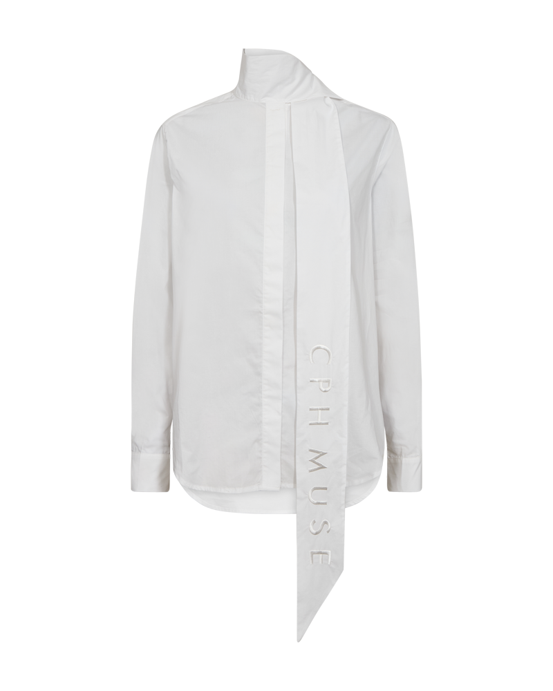 CMPOPLIN – HEMD MIT SCHALDETAIL IN WEISS