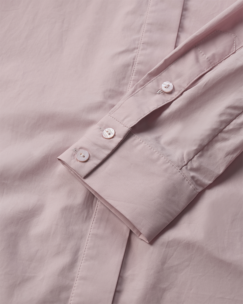 CMPOPLIN – HEMD MIT SCHALDETAIL IN VIOLETT