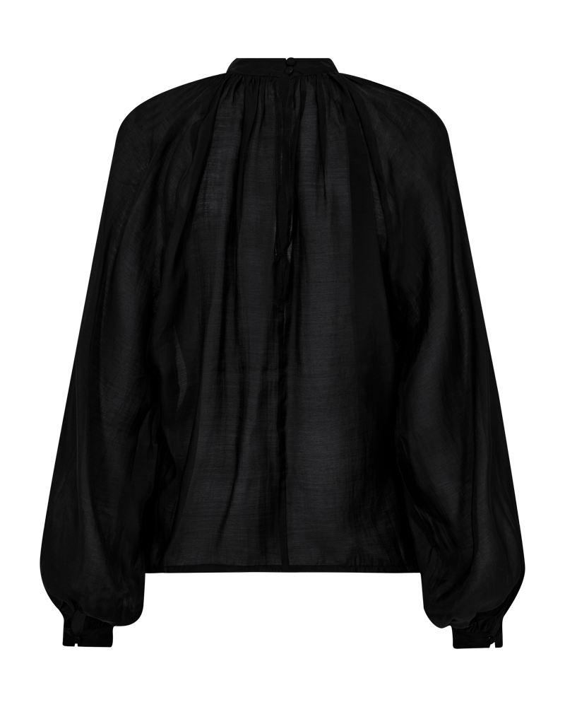 CMTILLY – BLUSE MIT SCHLEIFENDETAIL IN SCHWARZ