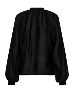 CMTILLY – BLUSE MIT SCHLEIFENDETAIL IN SCHWARZ