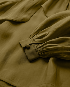 CMTILLY – BLUSE MIT SCHLEIFENDETAIL IN GRÜN