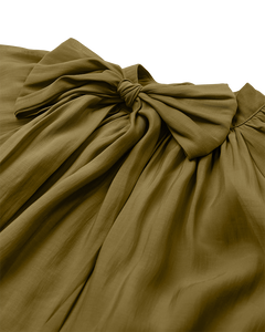 CMTILLY – BLUSE MIT SCHLEIFENDETAIL IN GRÜN