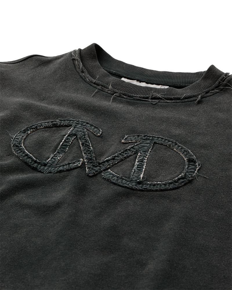 CMROCO – SWEATSHIRT MIT LOGO-DETAIL IN GRAU