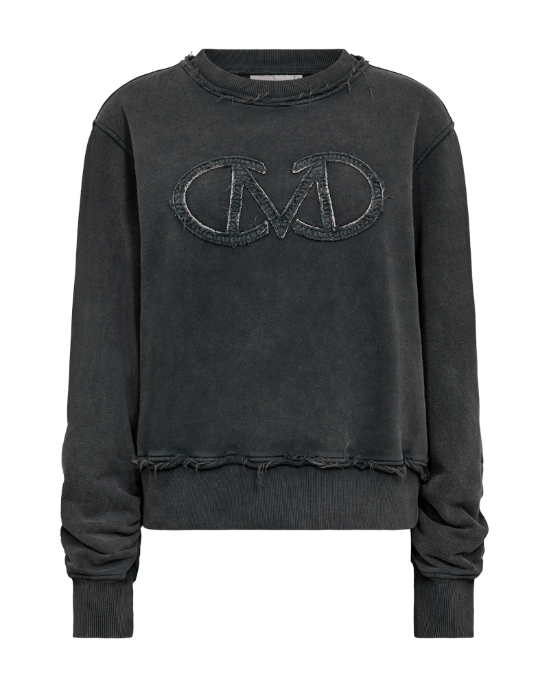 CMROCO – SWEATSHIRT MIT LOGO-DETAIL IN GRAU