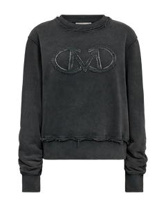 CMROCO – SWEATSHIRT MIT LOGO-DETAIL IN GRAU