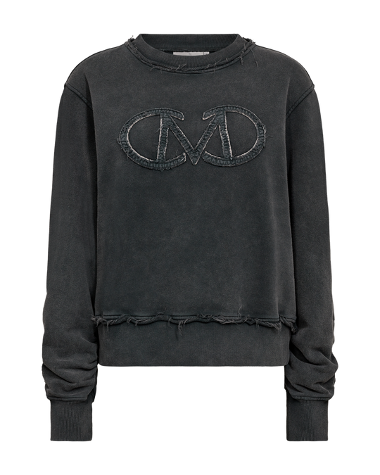 CMROCO – SWEATSHIRT MIT LOGO-DETAIL IN GRAU
