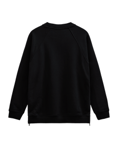 CMROCO – SWEATSHIRT MIT REISSVERSCHLUSS-DETAILS IN SCHWARZ