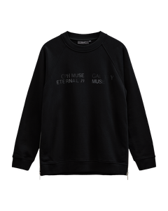 CMROCO – SWEATSHIRT MIT REISSVERSCHLUSS-DETAILS IN SCHWARZ
