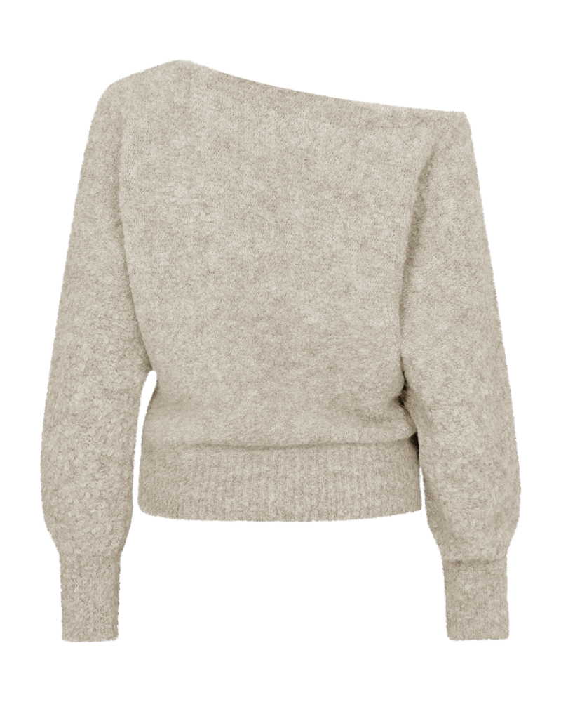 CMLAMBI – GESTRICKTES PULLOVER IN BEIGE