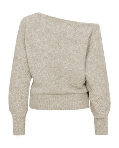 CMLAMBI – GESTRICKTES PULLOVER IN BEIGE