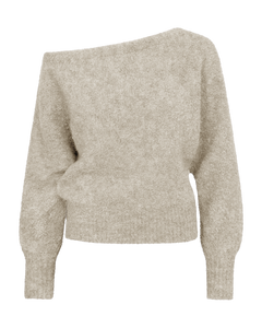 CMLAMBI – GESTRICKTES PULLOVER IN BEIGE