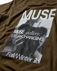 CMMUSE - OVERSIZED T-SHIRT MIT PRINT IN GRÜN