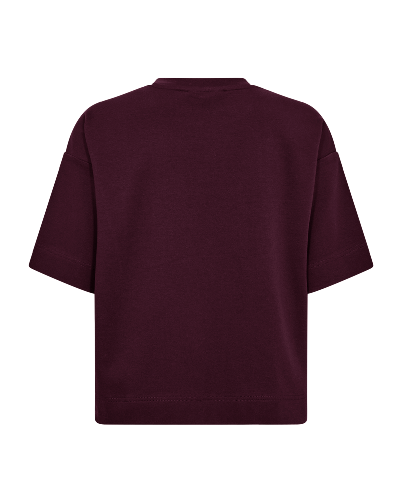 CMMUSE - OVERSIZED T-SHIRT MIT PRINT IN ROT